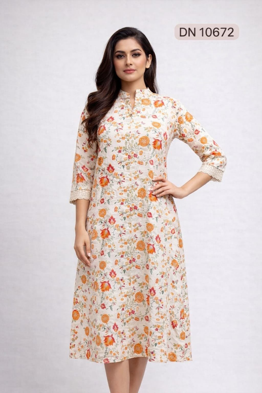 10672B AI 10672 A-line kurti - Image 1