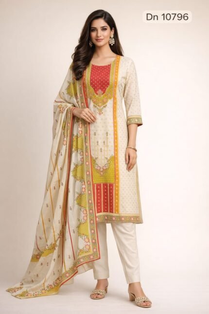 10796 Kurti Pant Dupatta